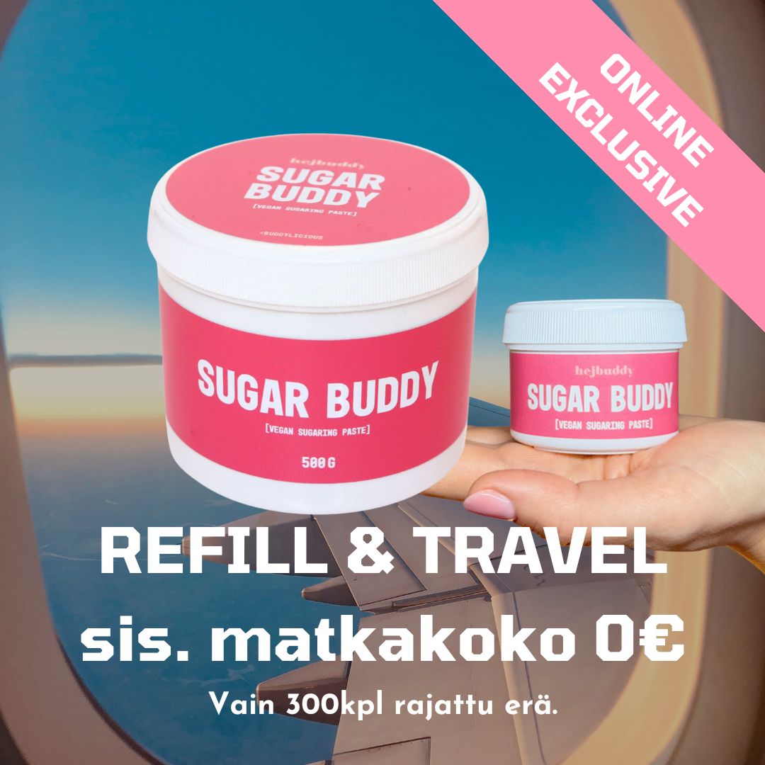 Refill & Travel: sis. ilmainen 100g sokerointimassa ✈️