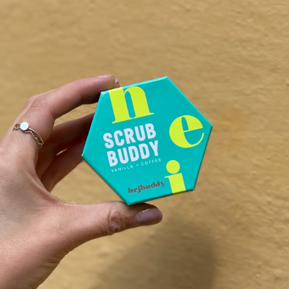 Scrub Buddy - vanilj + kaffe: en mycket grov exfolierande tvål