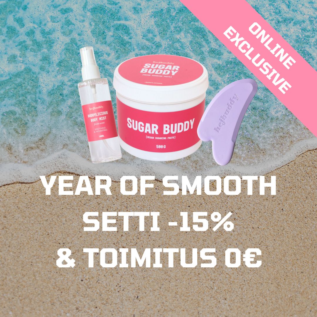 Year of Smooth: Sokerointimassa 500g + sokerointilasta + jälkihoitosuihke