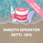 Smooth Operator: Sokerointimassa 500g + sokerointilasta + jälkihoitosuihke